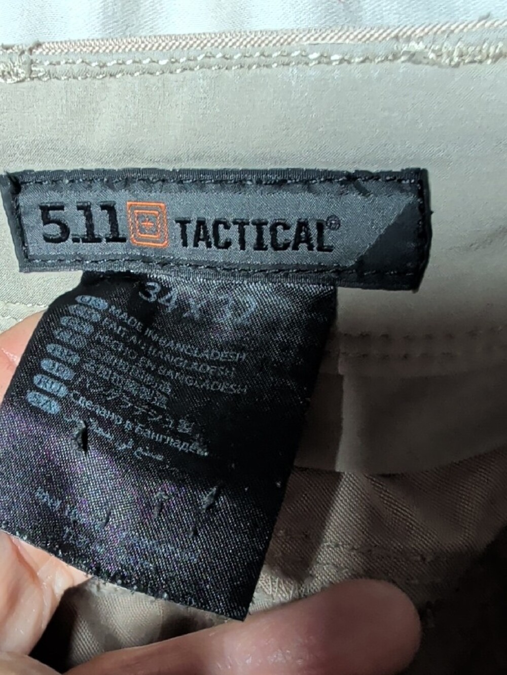 5.11 Tactical Men’s Khaki/Tan Cargo Pants Durable Utility Work Outdoor Wear - Picture 2 of 9